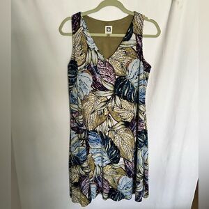 Anne Klein Dress Size 6 Floral Mosaic